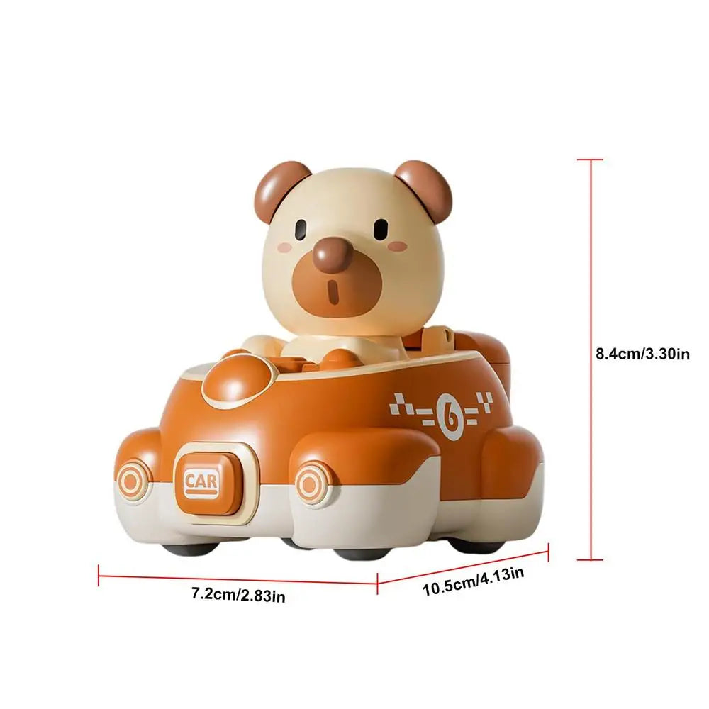 Baby Toy Cars Gifts Press and Go Animal Car Educational Toys, Pull Back Cars Toys for Toddlers, Baby Animal Racing Cars