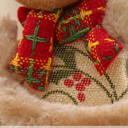 (1 piece) 18*13cmChristmas Tree Decorations New Year Holiday Santa Claus Ornaments Snowman Elk Christmas Tree Pendant