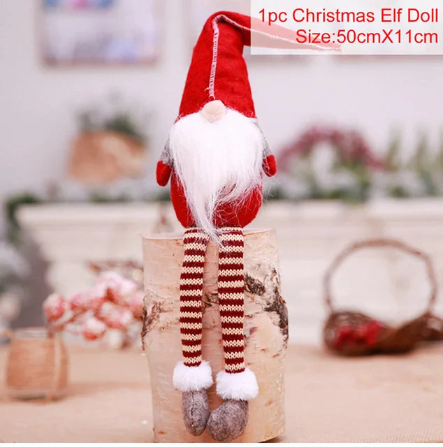 Gnome Christmas Doll Elf Merry Christmas Decorations For Home 2024 Cristmas Ornament Xmas Navidad Natal Happy New Year Gift 2025