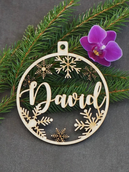 Wooden Ornaments Personalized Gifts Christmas Ornament Christmas Decoration Gifts Family Gifts Holiday Ornament With Name Person