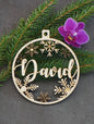 Wooden Ornaments Personalized Gifts Christmas Ornament Christmas Decoration Gifts Family Gifts Holiday Ornament With Name Person