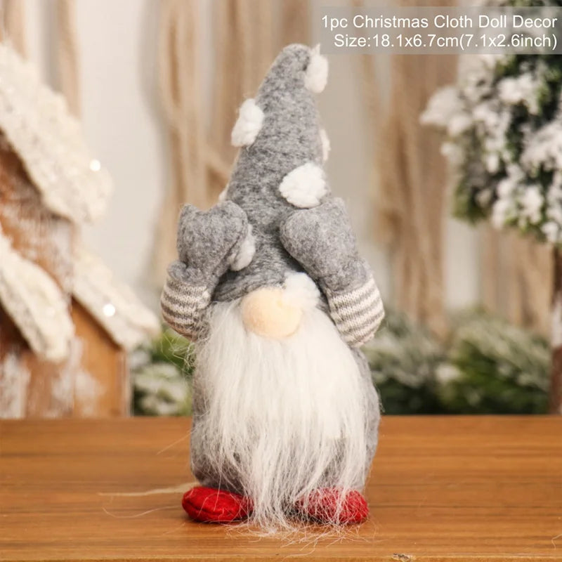 Gnome Christmas Doll Elf Merry Christmas Decorations For Home 2024 Cristmas Ornament Xmas Navidad Natal Happy New Year Gift 2025