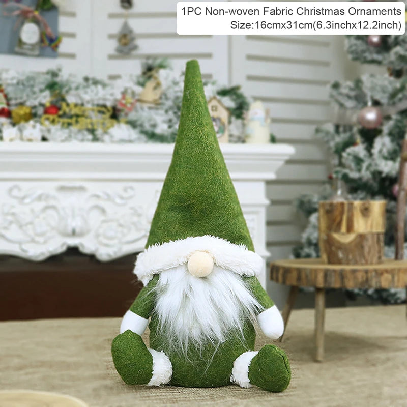 Gnome Christmas Doll Elf Merry Christmas Decorations For Home 2024 Cristmas Ornament Xmas Navidad Natal Happy New Year Gift 2025