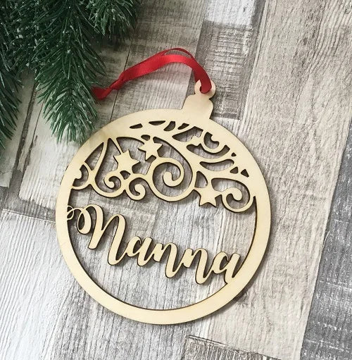 Wooden Ornaments Personalized Gifts Christmas Ornament Christmas Decoration Gifts Family Gifts Holiday Ornament With Name Person
