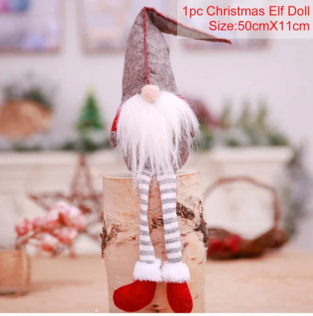 Gnome Christmas Doll Elf Merry Christmas Decorations For Home 2024 Cristmas Ornament Xmas Navidad Natal Happy New Year Gift 2025