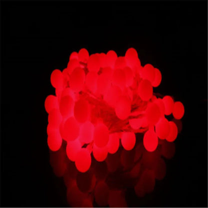 10M 100 LED Globe String Lights Warm White/White Ball Fairy for Party Christmas Wedding New Year Indoor&outdoor Decoration