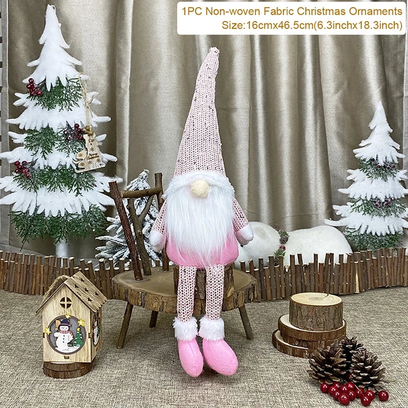 Gnome Christmas Doll Elf Merry Christmas Decorations For Home 2024 Cristmas Ornament Xmas Navidad Natal Happy New Year Gift 2025