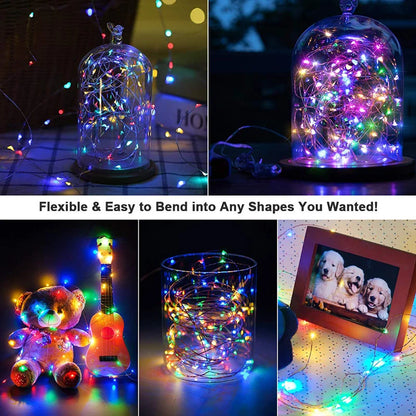 LED String Light 1m 2m 3m 5m 10m Garland Lights Home Christmas Wedding Party Decoration Powered by AA Battery / USB Fairy Lights