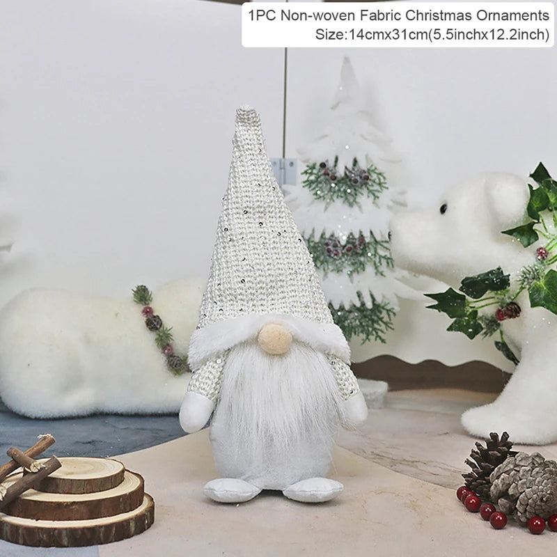 Gnome Christmas Doll Elf Merry Christmas Decorations For Home 2024 Cristmas Ornament Xmas Navidad Natal Happy New Year Gift 2025