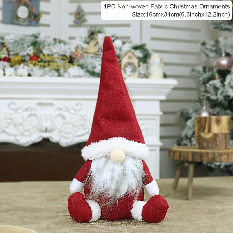 Gnome Christmas Doll Elf Merry Christmas Decorations For Home 2024 Cristmas Ornament Xmas Navidad Natal Happy New Year Gift 2025