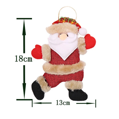 (1 piece) 18*13cmChristmas Tree Decorations New Year Holiday Santa Claus Ornaments Snowman Elk Christmas Tree Pendant