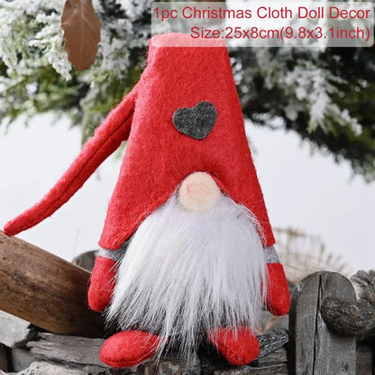 Gnome Christmas Doll Elf Merry Christmas Decorations For Home 2024 Cristmas Ornament Xmas Navidad Natal Happy New Year Gift 2025
