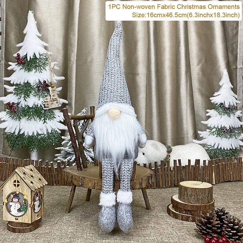 Gnome Christmas Doll Elf Merry Christmas Decorations For Home 2024 Cristmas Ornament Xmas Navidad Natal Happy New Year Gift 2025