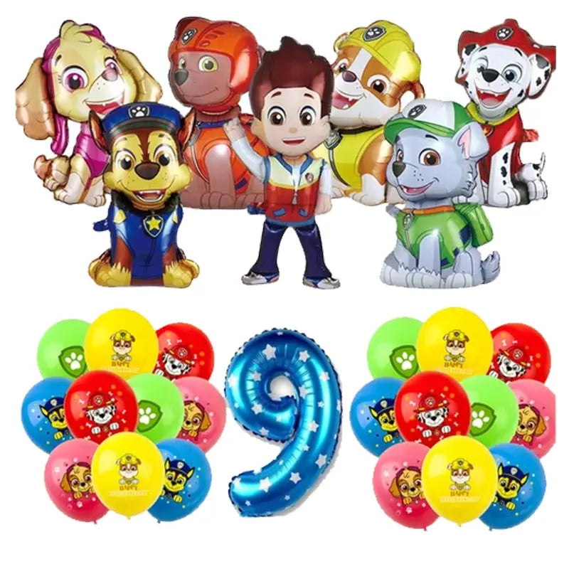 Paw Patrol Decoration For Birthday Paw Patrol Party Supplies Set Tableware Napkins Plates Balloons Decor Party Favors Gift Boy