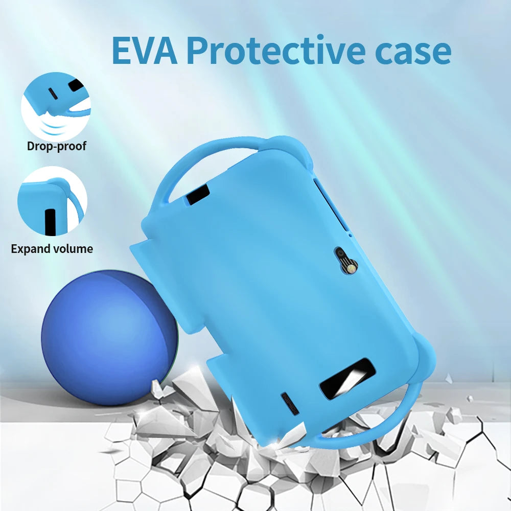 2025 New 7 Inch Kids Tablet with Cartoon Proof Case 5G WiFi Google Learning Education Tablet PC 4GB RAM 64GB ROM 4000mAh