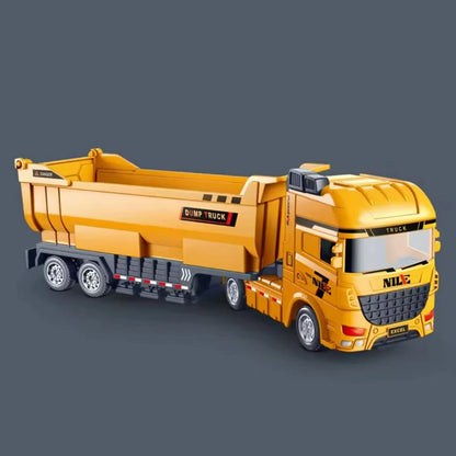 1pc-1/50 Simulation Alloy Head Diecasts Toy Engineering Vehicle Toy Excavator Crane Model Truck Car Toys for Boys Gifts Home Dec