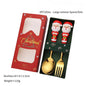 2/4/6Pcs Christmas Fork And Spoon Set,Stainless Steel Creative Tableware,Coffee Tea Dessert Forks And Spoons Gift Set