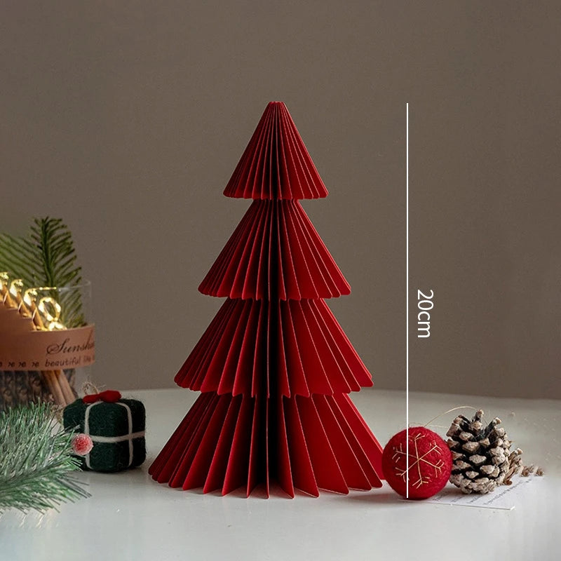 Christmas Tree Ornament Christmas Decoration 2026 3D Honeycomb Ball Desk Accessories Xmas Tree Navidad Decoraciones