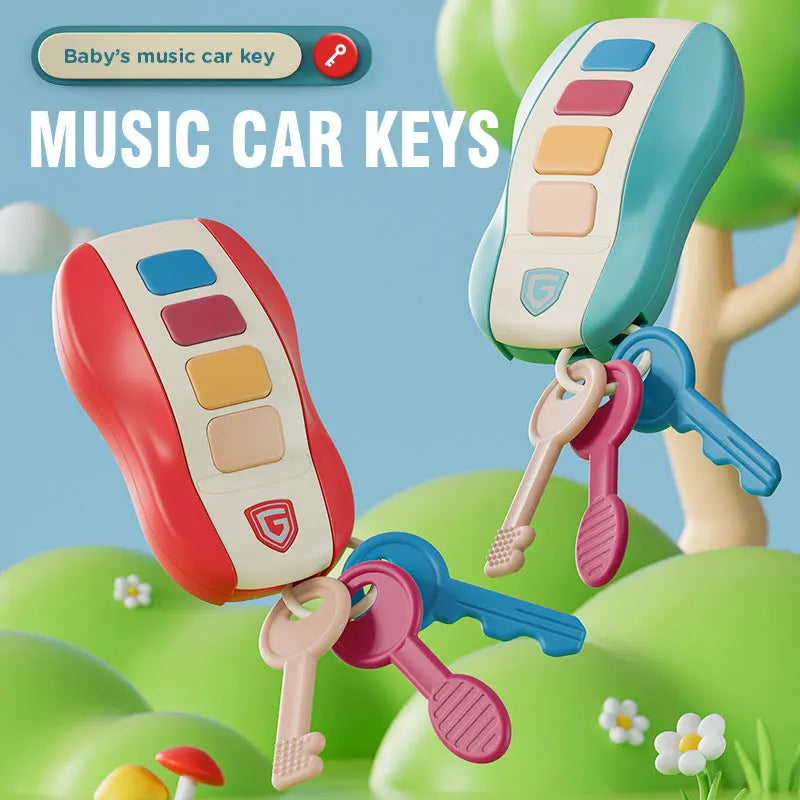 Simulation Toy Pretend Play Musical Car Key Vocal Smart Cars Pretend Play with Music Educational Children Toys for Baby Kid Gift