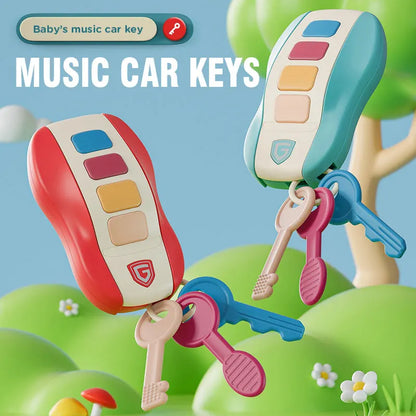 Simulation Toy Pretend Play Musical Car Key Vocal Smart Cars Pretend Play with Music Educational Children Toys for Baby Kid Gift