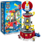 Original Paw Patrol Mighty Lookout Tower Mighty Pups Toy Car with Lights and Sounds Action Figure Toys Collectible Boy Toy Gifts