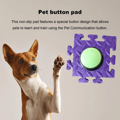 Anti-slip Mat for Pets Safe Pet Communication Mat for Bathrooms Play Areas Pet Button Pad Anti-slip Dog Speaking Toy Foam Carpet