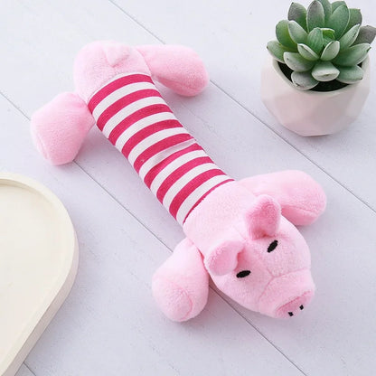 New Cartoon Pet Dog Plush Toy Bite Resistant Cute Voice Cat Decompression Supplies