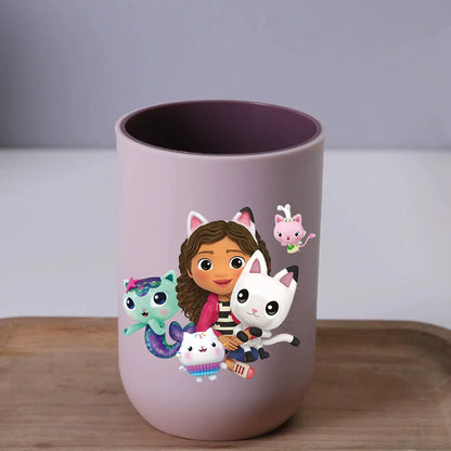 Gabby Dollhouse Water Cup Tooth Brushing Cups Anime Kawaii Cat Kids Toothg Cups Toothpaste Holders Kids Birthday Gift