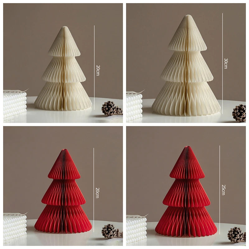 Christmas Tree Ornament Christmas Decoration 2026 3D Honeycomb Ball Desk Accessories Xmas Tree Navidad Decoraciones