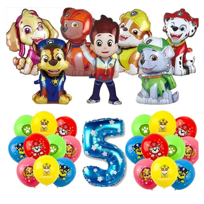 Paw Patrol Decoration For Birthday Paw Patrol Party Supplies Set Tableware Napkins Plates Balloons Decor Party Favors Gift Boy