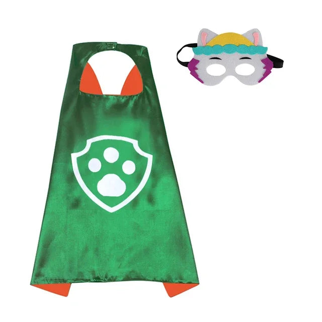 Cartoon Paw Patrol Toy Set Halloween Marshall Character Party Cosplay  Cosplay  Costume Patrola Kanina Mask Cloak Kid’s Toys
