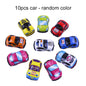 10pcs Cartoon Toys Pull Back Cars Plane Cute Plastic Toy Cars for Child Mini Car Model Funny Kids Toys Kindergarten Toys TMZ