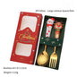 2/4/6Pcs Christmas Fork And Spoon Set,Stainless Steel Creative Tableware,Coffee Tea Dessert Forks And Spoons Gift Set