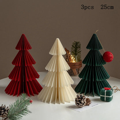 Christmas Tree Ornament Christmas Decoration 2026 3D Honeycomb Ball Desk Accessories Xmas Tree Navidad Decoraciones