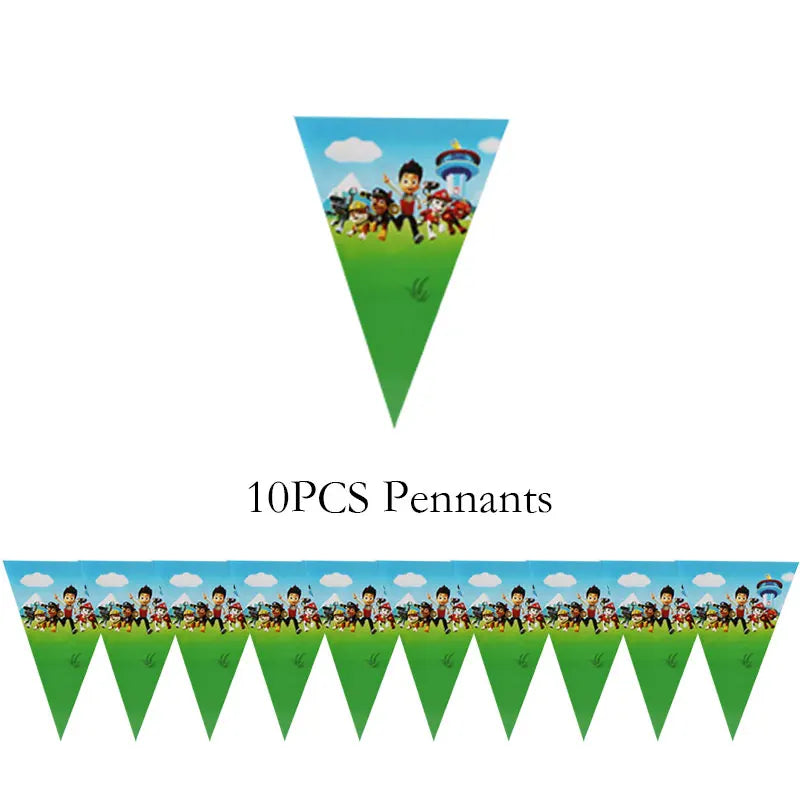 Paw Patrol Decoration For Birthday Paw Patrol Party Supplies Set Tableware Napkins Plates Balloons Decor Party Favors Gift Boy