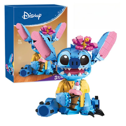 New Stitch Angel CP Building Blocks 2026 - Large Piece Cartoon Toys with Moving Ears Kids Assembly Gift for Boys Girls Birthday