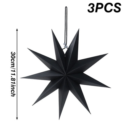 Hollow Star Hanging Pendants Christmas Decoration 2025 for Home Navidad Natal Noel Gifts Christmas Ornaments New Year 2026