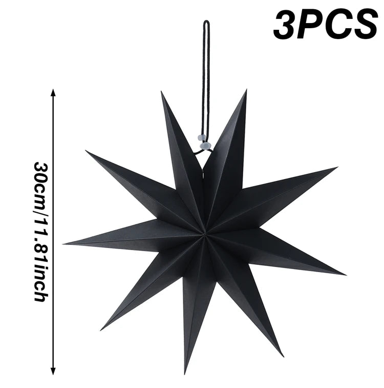 Hollow Star Hanging Pendants Christmas Decoration 2025 for Home Navidad Natal Noel Gifts Christmas Ornaments New Year 2026