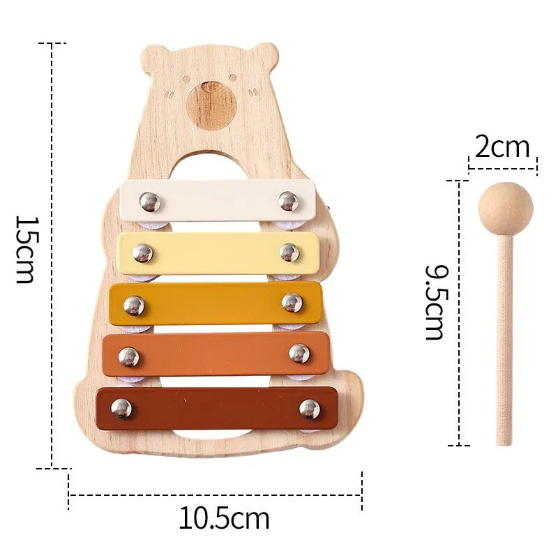 Musical Montessori Toys Baby Toys Rattle Bell Drum Xylophone Percussion for 0 3 Year Kids Early Educational Instruments Toys