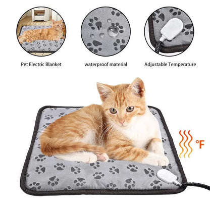 Pet Electric Heating Pad For Dogs And Cats Adjustable Heating Pad Pet Electric Warm Mat Bed Waterproof Bite-resistant Wire