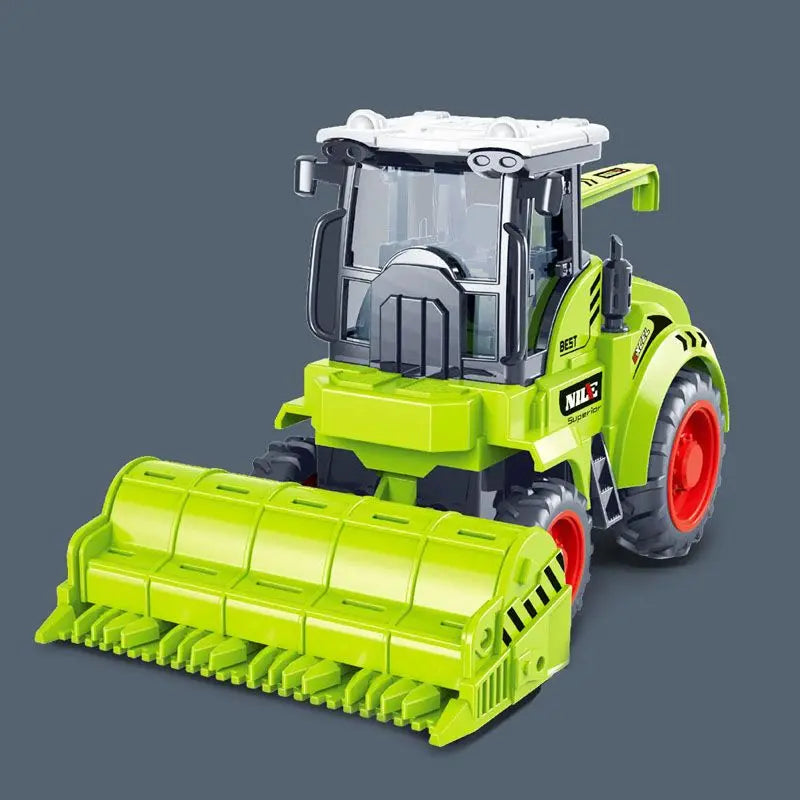 Farm Tractor Car Toy Pull-back Toy Model Simulation Harvester Vehicle Early Education Gifts Boy Children Tractor Car Gifts