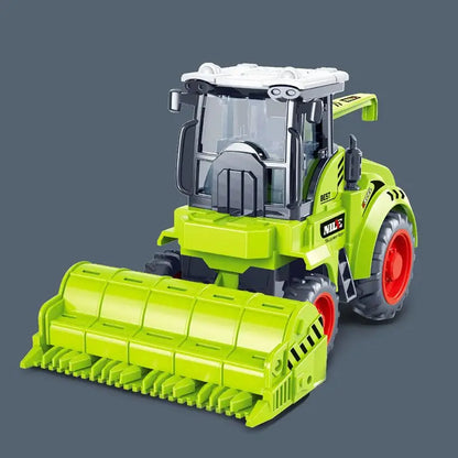 Farm Tractor Car Toy Pull-back Toy Model Simulation Harvester Vehicle Early Education Gifts Boy Children Tractor Car Gifts