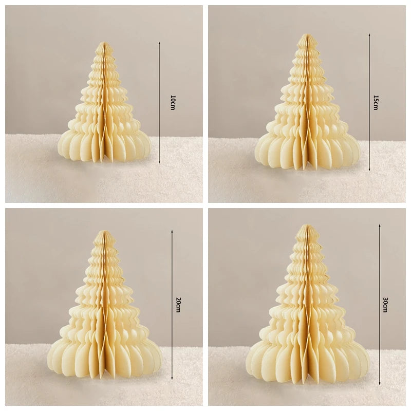 Christmas Tree Ornament Christmas Decoration 2026 3D Honeycomb Ball Desk Accessories Xmas Tree Navidad Decoraciones