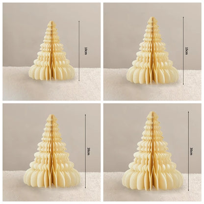 Christmas Tree Ornament Christmas Decoration 2026 3D Honeycomb Ball Desk Accessories Xmas Tree Navidad Decoraciones