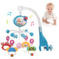 Cot Mobile For Baby With Music And Projection - Mobile For Crib With Timing Function- Gift For Newborn 0-12 Months ，Blue