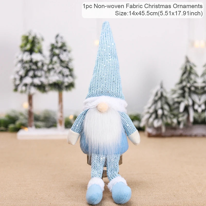 Gnome Christmas Doll Elf Merry Christmas Decorations For Home 2024 Cristmas Ornament Xmas Navidad Natal Happy New Year Gift 2025