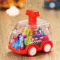 Children's Cartoon Press Gear Car Toy Lnertia Pull-back Transparent Car Baby Puzzle Sliding Toy Child Boy Girl 1-3 Year Old Gift