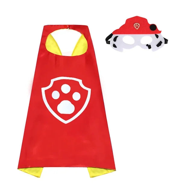 Cartoon Paw Patrol Toy Set Halloween Marshall Character Party Cosplay  Cosplay  Costume Patrola Kanina Mask Cloak Kid’s Toys