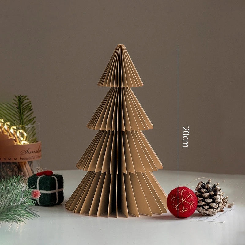 Christmas Tree Ornament Christmas Decoration 2026 3D Honeycomb Ball Desk Accessories Xmas Tree Navidad Decoraciones