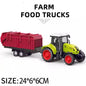 Farm Tractor Car Toy Pull-back Toy Model Simulation Harvester Vehicle Early Education Gifts Boy Children Tractor Car Gifts